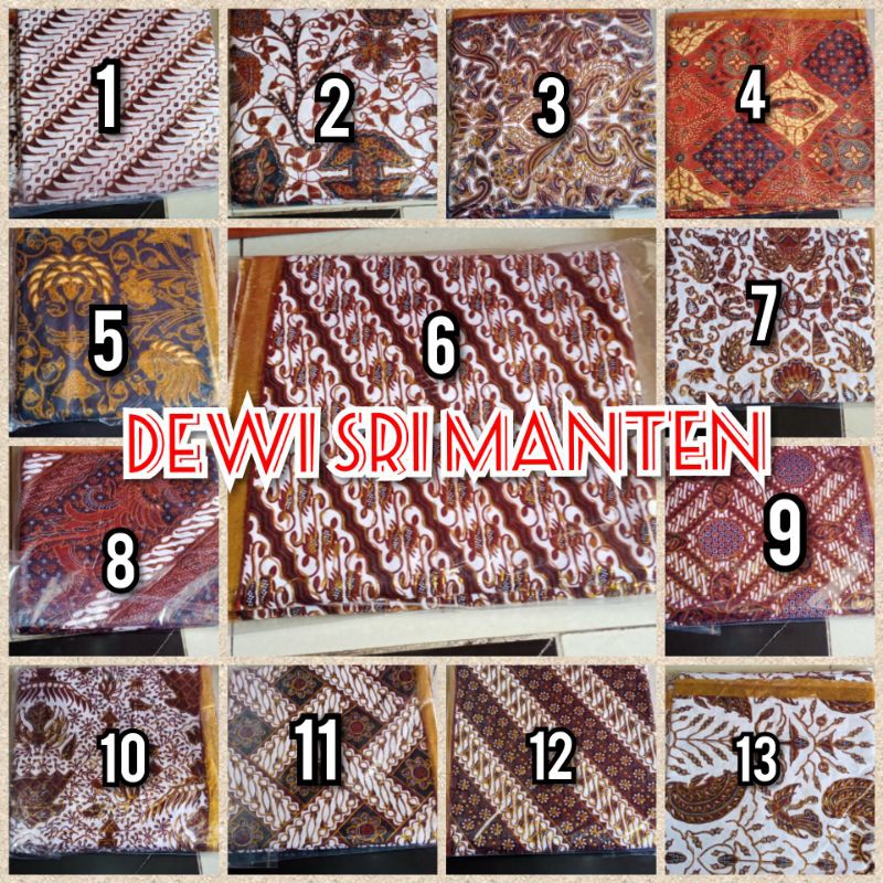 jarit/kain batik lembaran prada gold manten