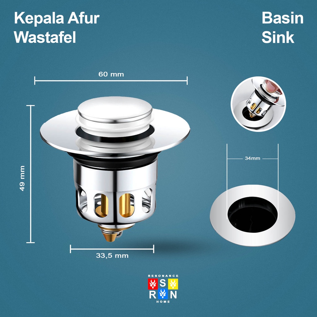 Saringan Wastafel Kepala Afur | Resonance Home