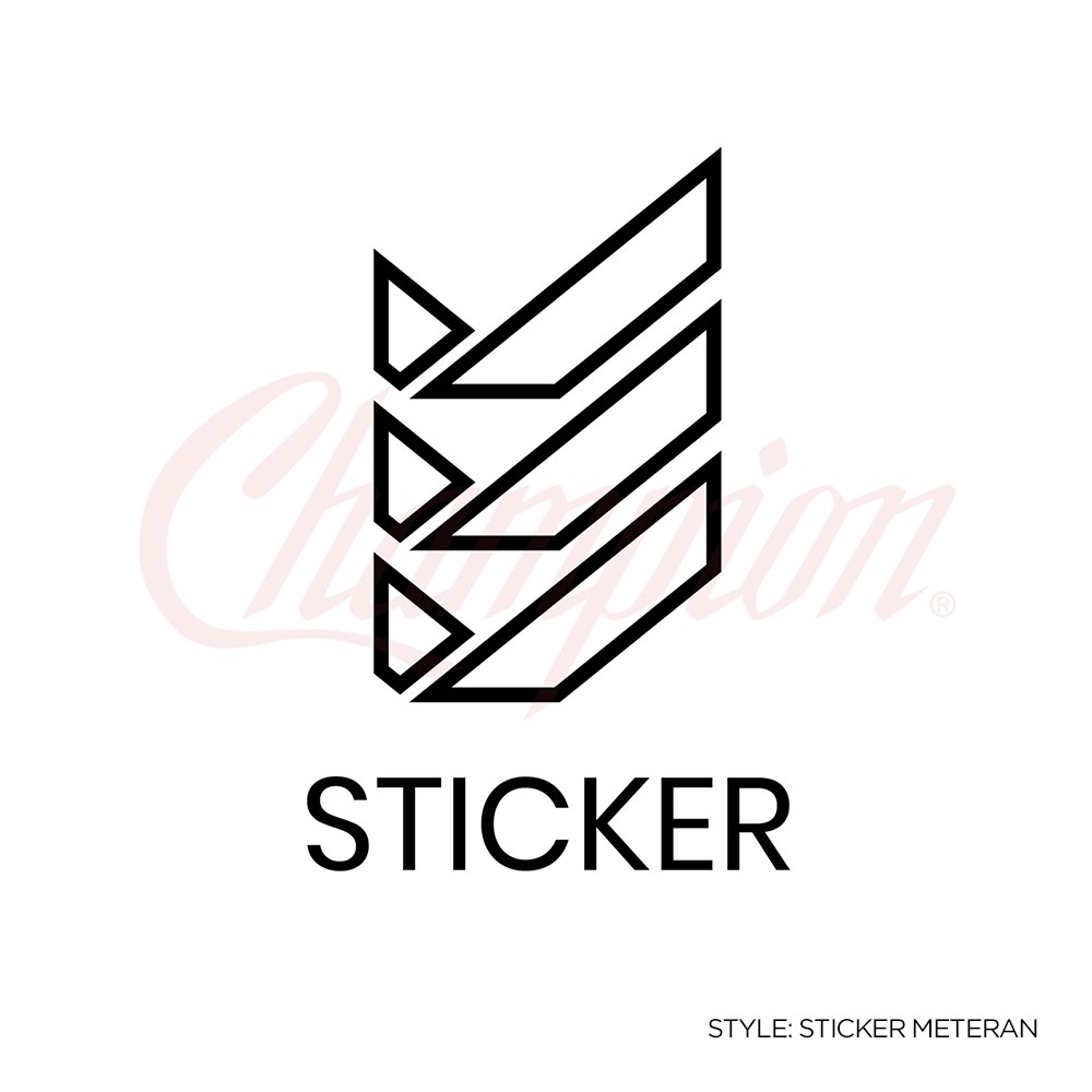 Cetak Sticker Meteran Vinyl Graftact Ritrama indor outdor latex laminasi Cutting Murah Jogja stiker