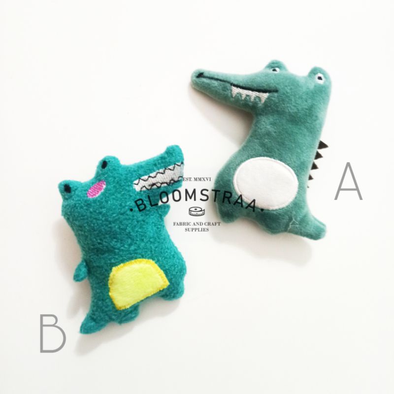 Aplikasi Bros Buaya Boneka Aligator Doll Bros Crocodile Brooch Dino