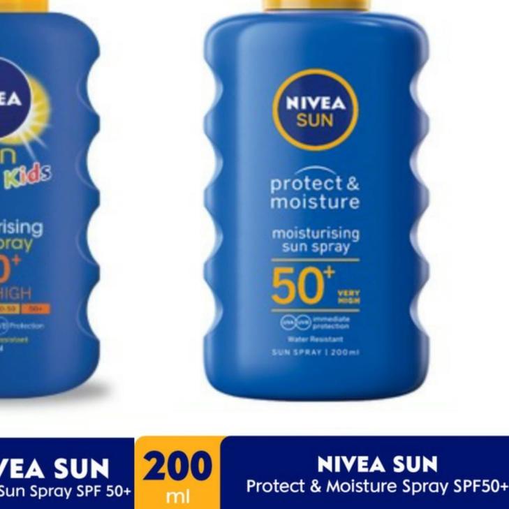 NIVEA SUN Moisturizing Sun Spray SPF 50+ 200ml/Cools & Soothes With Aloe Vera/ Invisible Dry Protect