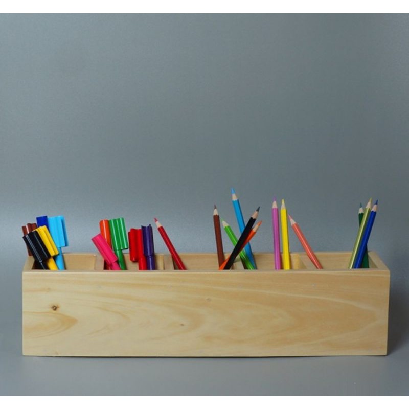 

Tempat Pensil Kayu/Pen Pencil Storage Wooden Stationory Holder/Tempat Pensil Kayu Serba Guna/Kotak kayu Serba Guna