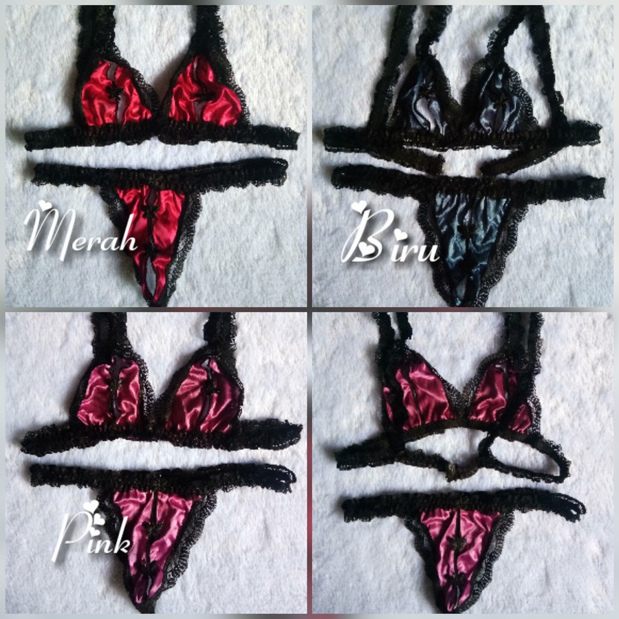 Bra Set Belah Tengah ( Bra + Celana G String )