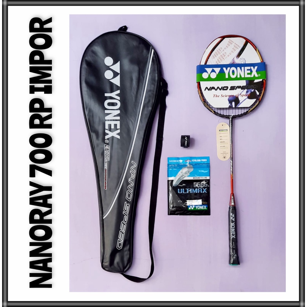 RAKET BADMINTON YONEX KW SUPER IMPOR GRATIS SENAR BG66, SARUNG, GRIP