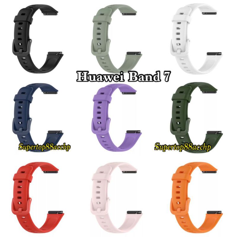 Strap Silikon Huawei Band 7 2022 Rubber Tali Jam Tangan