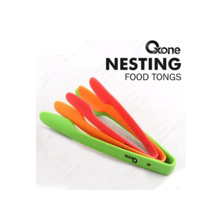 Oxone OX-31D Nesting Food Tongs High Quality / Penjepit / Capit Makanan