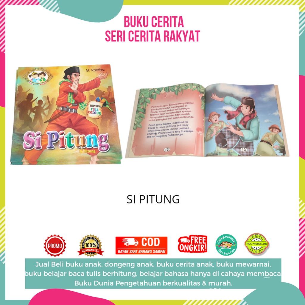 Cerita Rakyat - Buku Dongeng / Cerita Anak Seri Cerita Rakyat - Dua Bahasa Indonesia Inggris / cahay