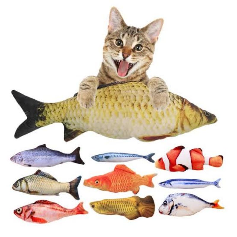 Mainan Kucing Ikan,CatNip Ikan,Cat Nip Boneka Fish