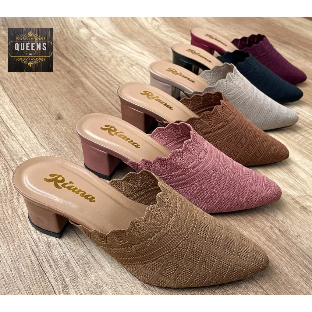 SANDAL SLOP RAJUT 5CM/ SANDAL SLOP RAJUT IMPORT/ SANDAL WANITA SLOP RAJUT IMPORT 5CM