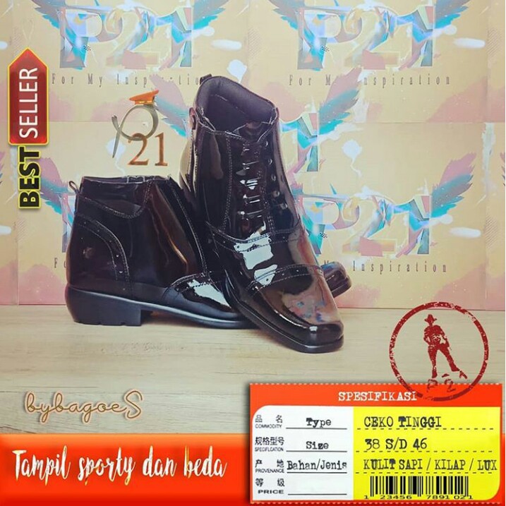 PDH CEKO TINGGI / SEPATU PRIA / P21 / SEPATU DINAS