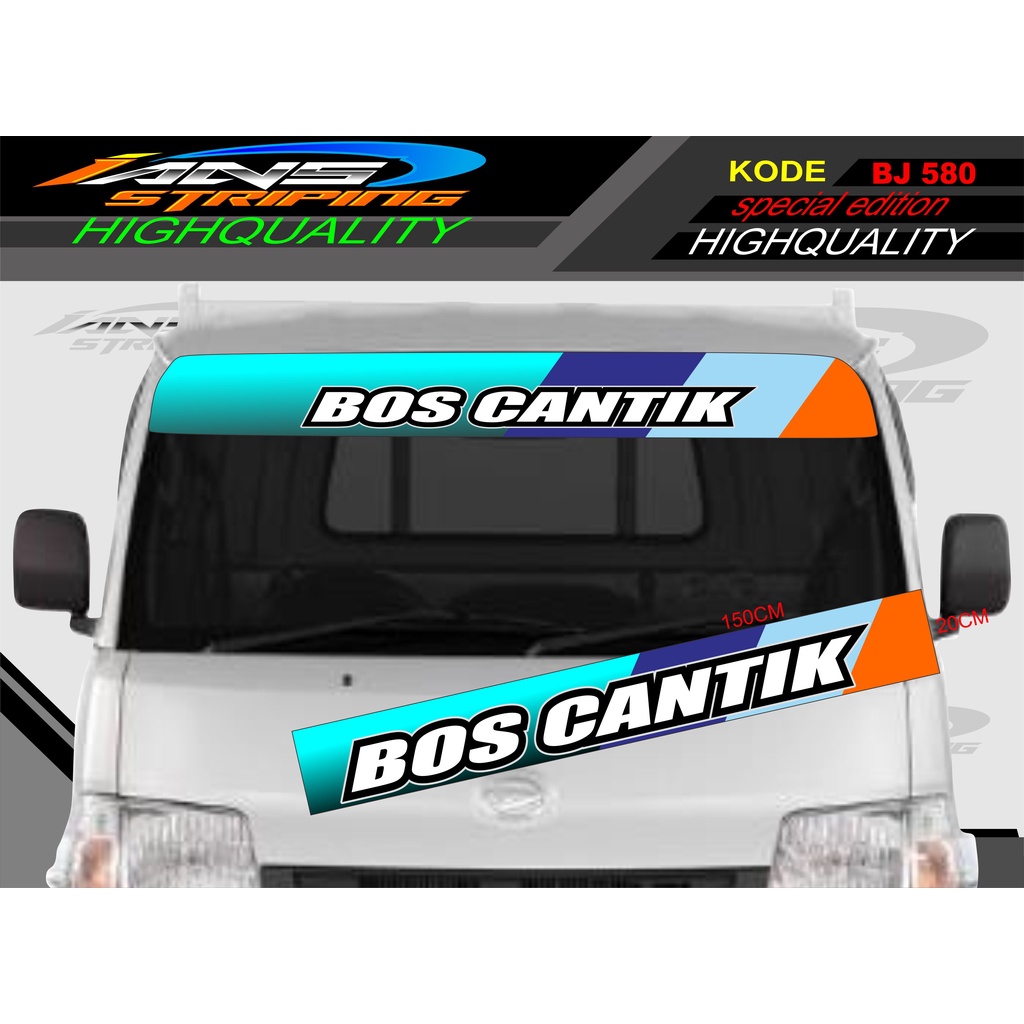 STIKER KACA DEPAN MOBIL L300 / GRANDMAX / PICK UP / CARRY / STIKER KACA DEPAN MOBIL PICK UP / DECAL 