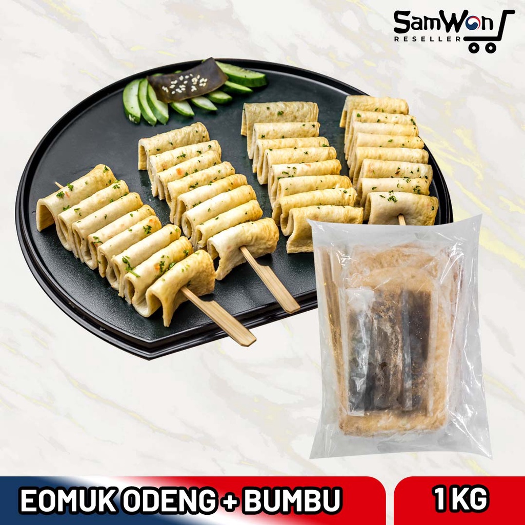

EOMUK ODENG 1Kg + Bumbu + Tusukan - Fishcake Makanan Korea LENGKAP