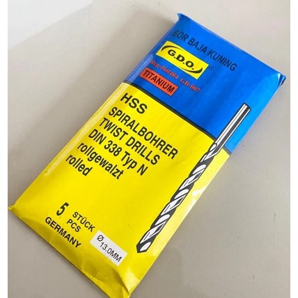 Mata Bor Besi Baja Kuningan 13mm 13 mm GDO KUAT Germany Twist Drill