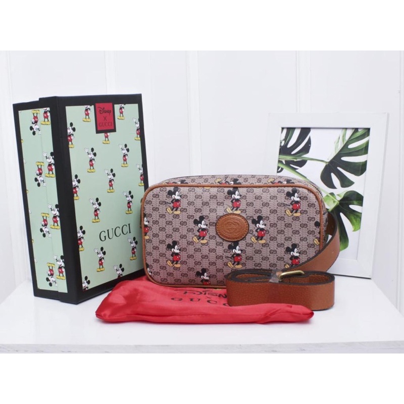 Disney Mickey Belt bag Unisex 8013 With Box Semi Premium Authentic AAA