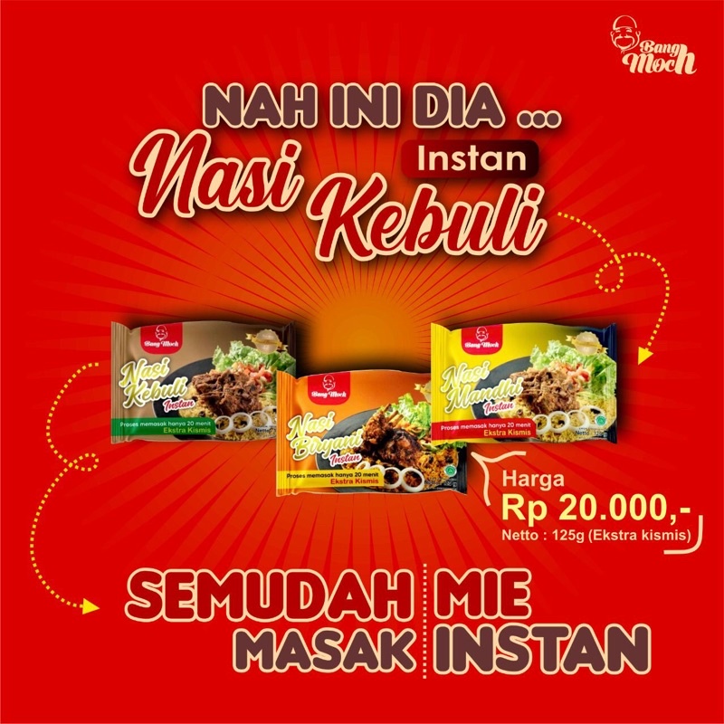 

Nasi Instant Kebuli-Biryani-Mandhi Bang Moch