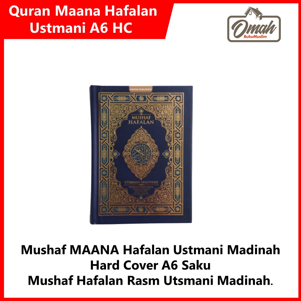 Jual Mushaf Maana Hafalan Ustmani Madinah Hc A Shopee Indonesia