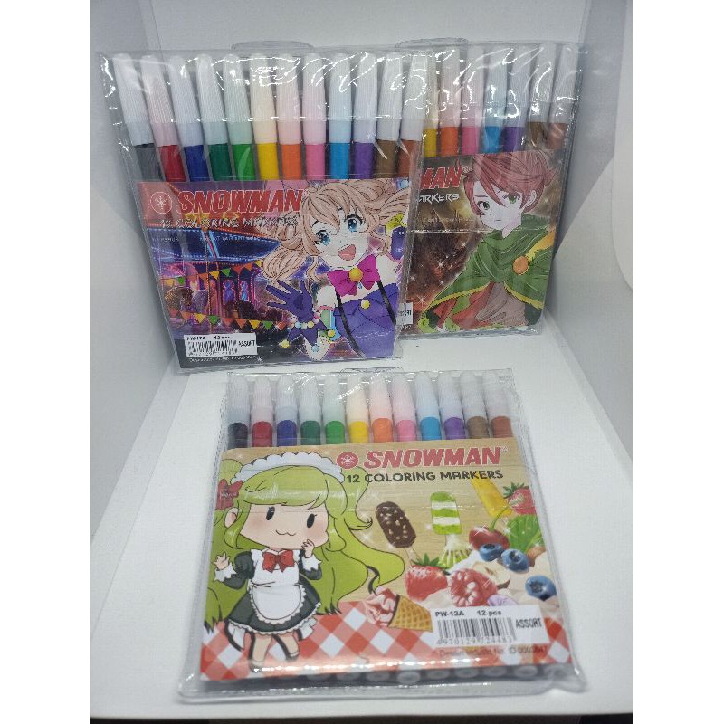 

SPIDOL SNOWMAN 12 WARNA (HARGA 1 SET)
