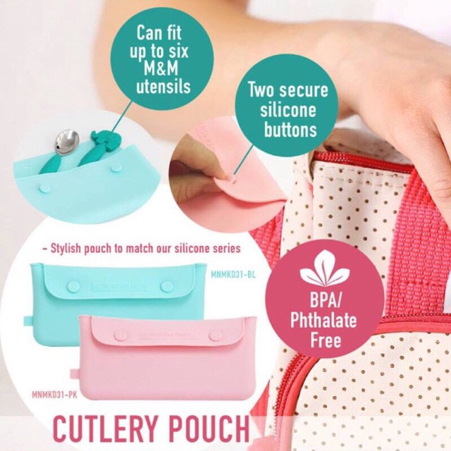 Marcus &amp; Marcus - Cutlery Pouch case tempat sendok