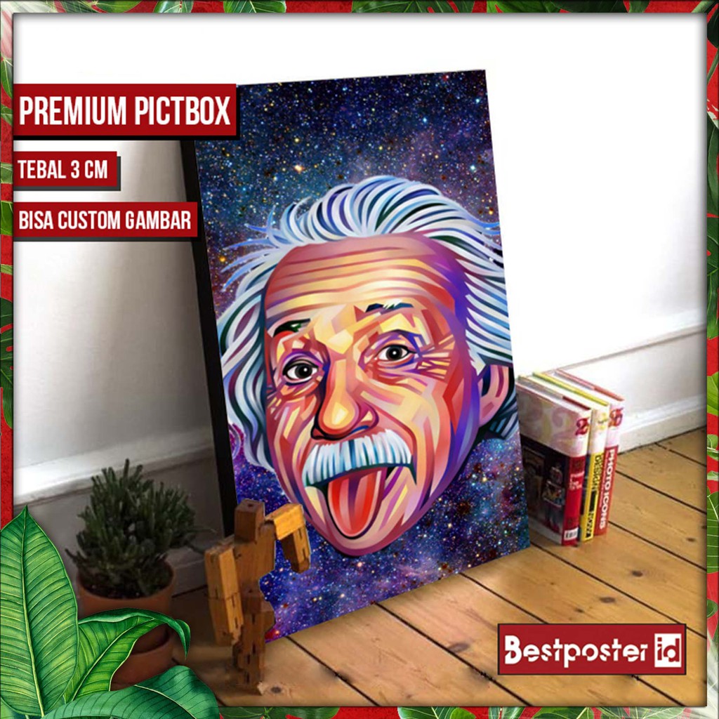 Poster ALBERT EINSTEIN Frame Kayu 060