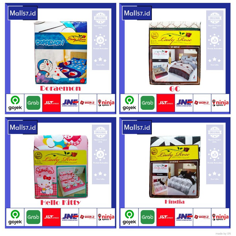 Sprei Lady Rose 160 x 200 | Seprei Lady Rose No2 | Sprai Seprai Sarung Bantal Guling Sprey Lady Rose