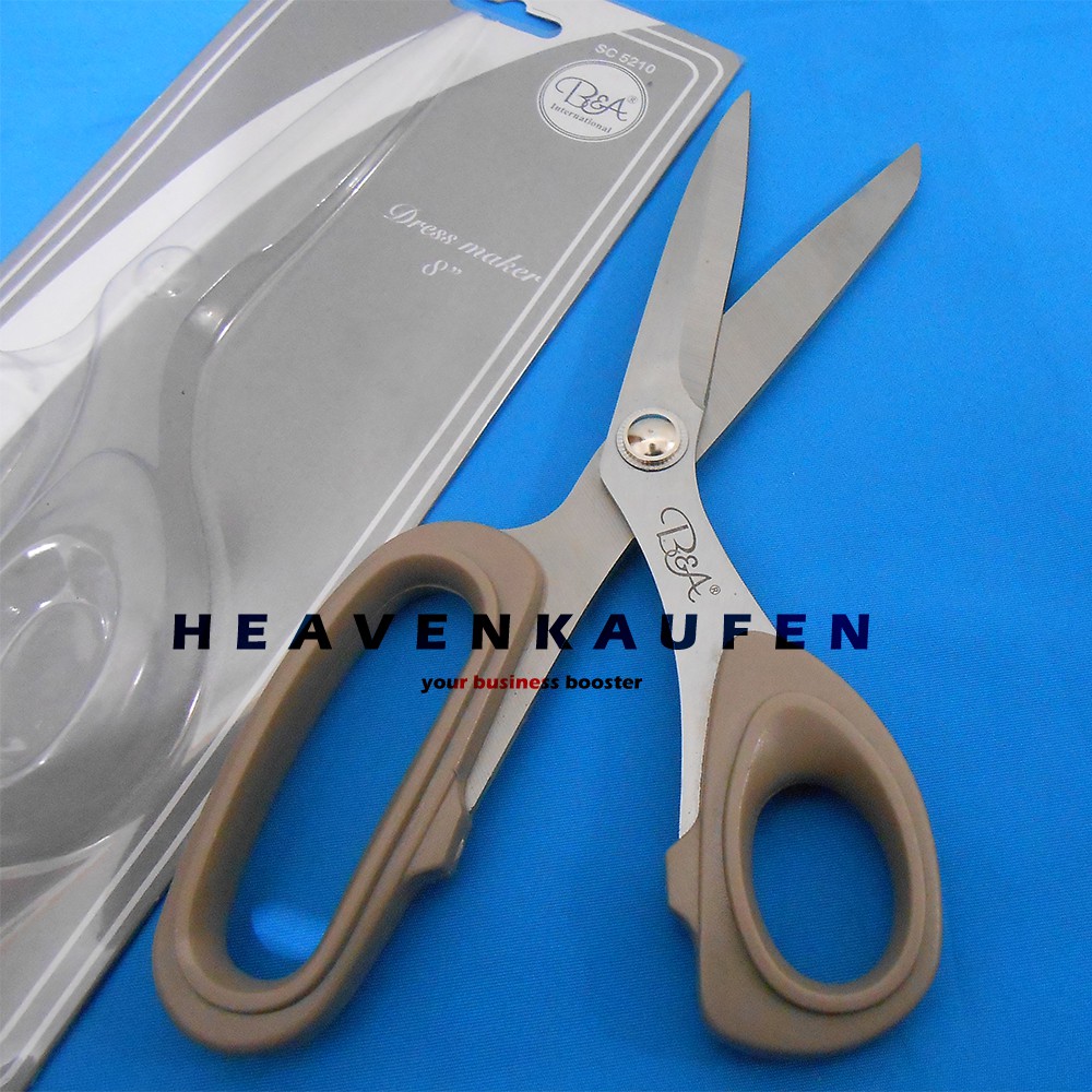 Gunting 8 inch Dress Maker Merk B&amp;A Untuk Gunting Kain Jahit Konveksi Stainless Steel