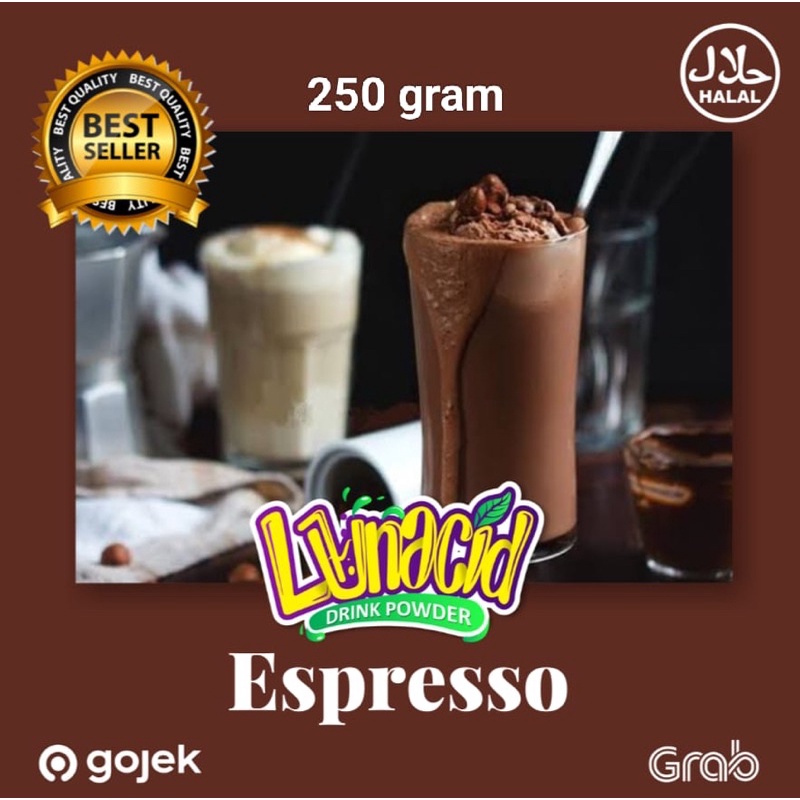 

serbuk minuman rasa espresso/ Powder drink Espreso mix / bubuk minuman rasa espresso 250 gram