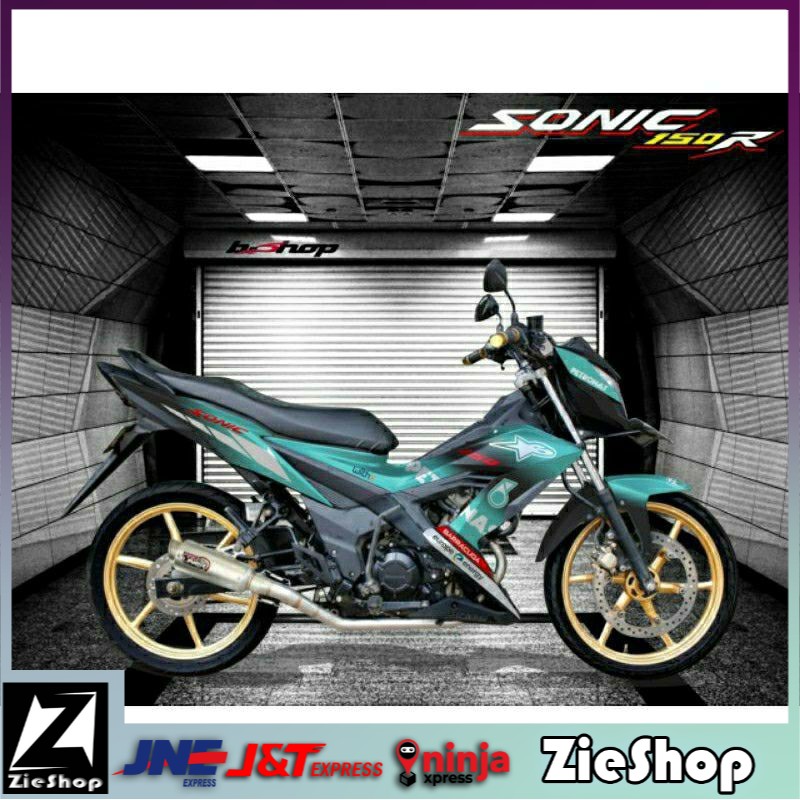 Decal sonic 150 full body Striping motor sonic custome desain Stiker motor variasi sonic 150