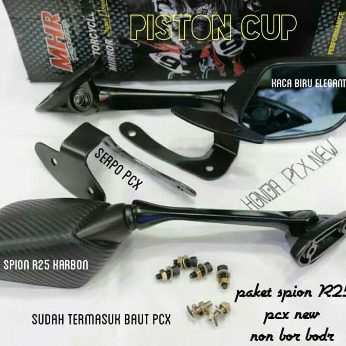 Paket Serpo Pcx / Breket Serpo Pcx Spion R 25 Pcx Non Bor Body Produk Baru