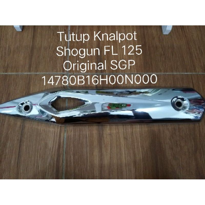TUTUP KNALPOT SHOGUN FL125 ORIGINAL SUZUKI ASLI SGP