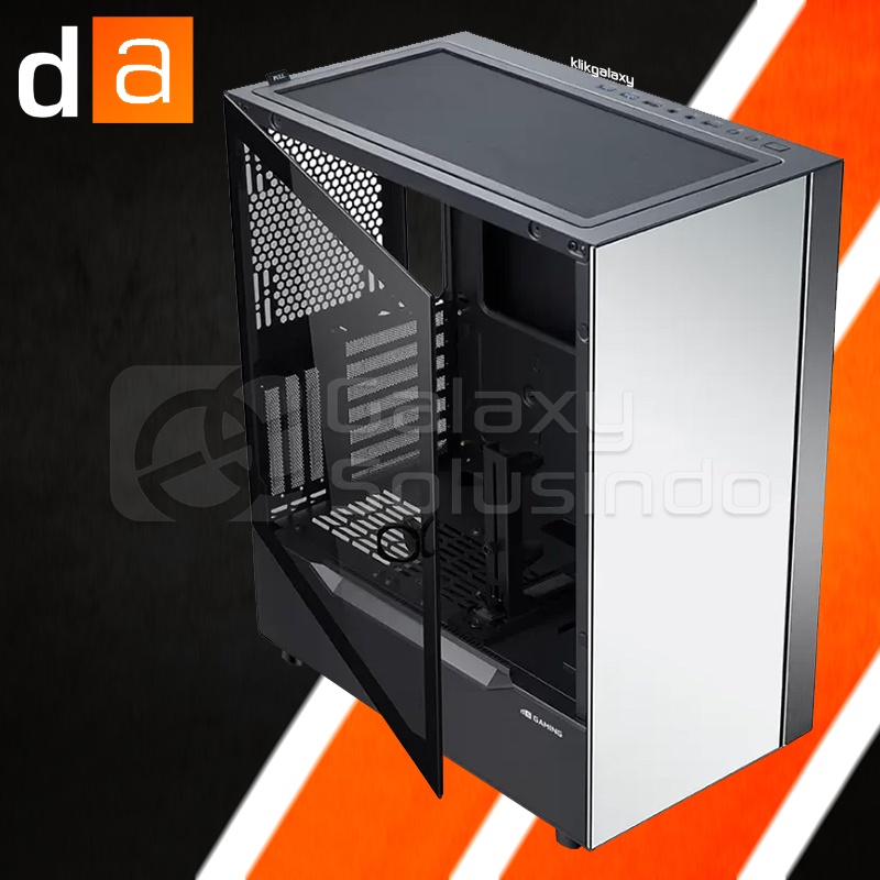 Digital Alliance DA Gaming N30 Tempered Glass Mid Tower Gaming Case - Black