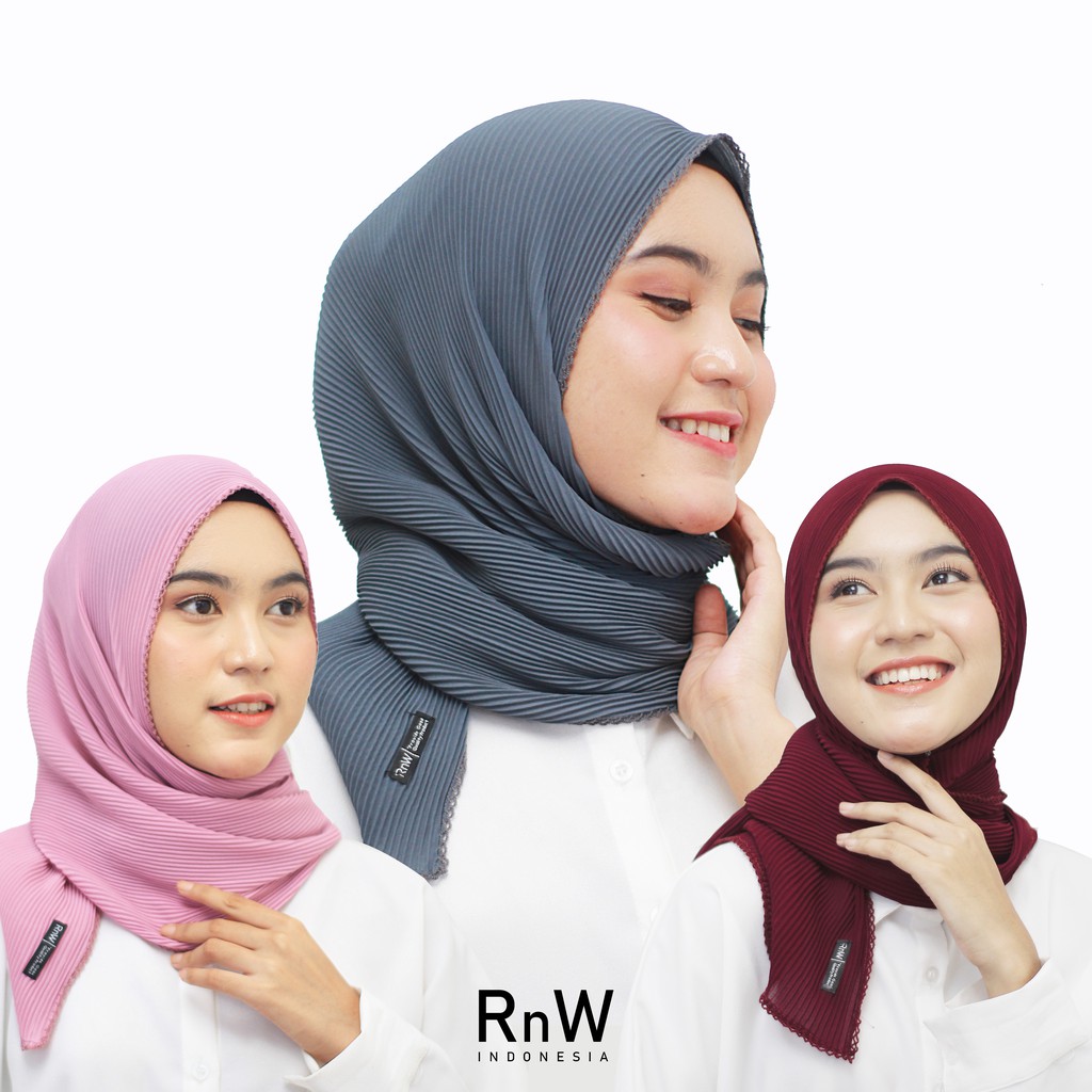 NEW YEAR SALE Pashmina Plisket Crochet Premium-3