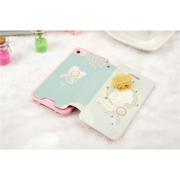 Iphone 5/5S Pastoral Style Leather / Casing Handphone