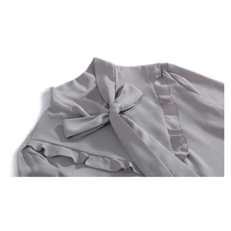 Azumi Blouse - Size S M L XL 2XL 3XL 5L - Blouse Jumbo - Baju Wanita Jumbo - Atasan Korea Big Size - Atasan Wanita Jumbo - Ukuran S M L XL 2XL - 3XL-1