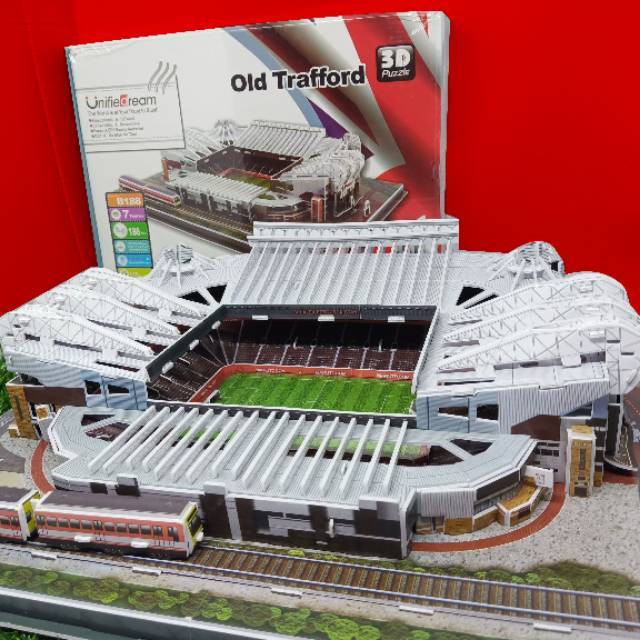 Manchester United MU | 3D Puzzle Manchester United MU Stadion Bola Old Trafford Manchester United MU