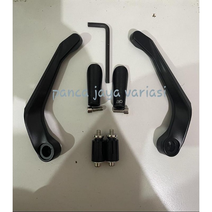 Proguard Hitam polos Handguard  Universal CR7 Semua Motor