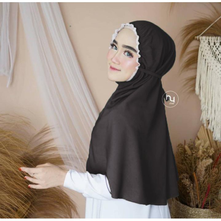 (PROMO) JILBAB BERGO RENDA MARYAM / ELYA HIJAB / KHIMAR RENDA MARYAM TERMURAH BEST SELLER