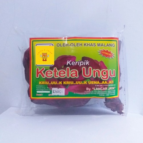 

Keripik Ketela Ungu Lancar Jaya khas Malang