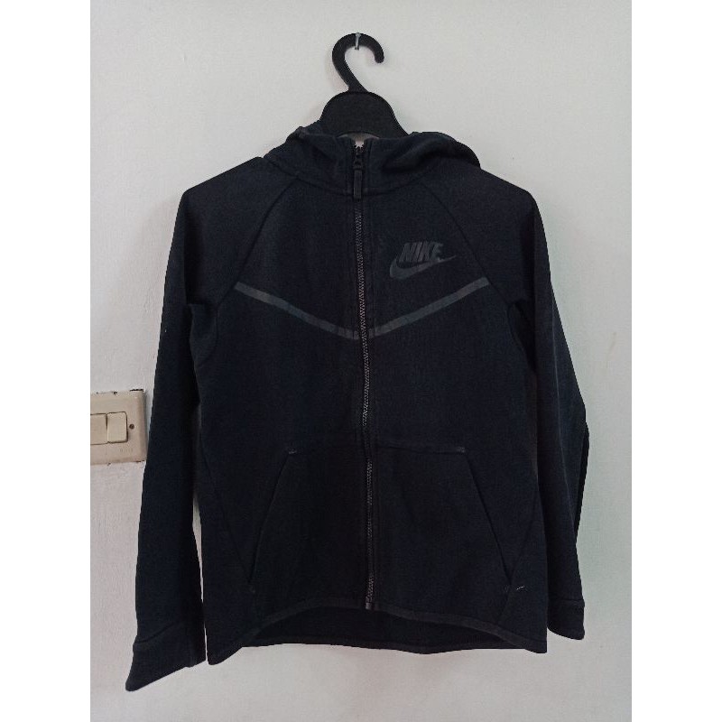 NIKE SPORT SWETAER ZIP HOODIE JAKET SWEATER WANITA AUTHENTIC NIKE BLACK