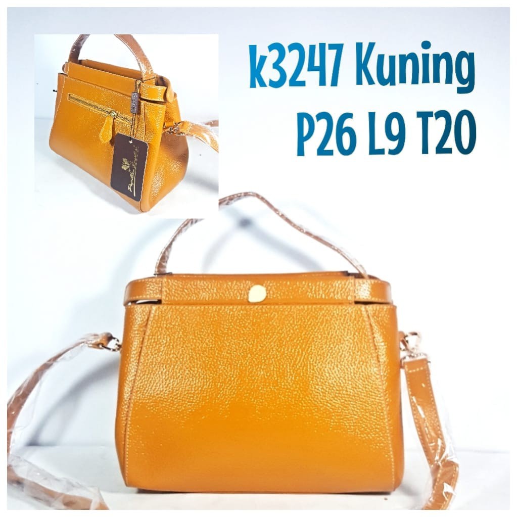 Tas Kulit Papillon Original K3247 Kuning