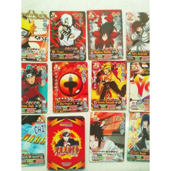 1pak kartu naruto isi 28 lembar/kartu naruto