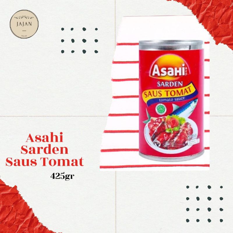 

SARDEN ASAHI 425 GR /HALAL/TANPA PENGAWET