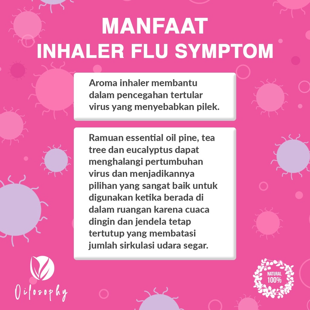 ESSENTIAL OIL INHALER INHELER FLU | BATUK PILEK | DEMAM | MERIANG | ALAMI HERBAL