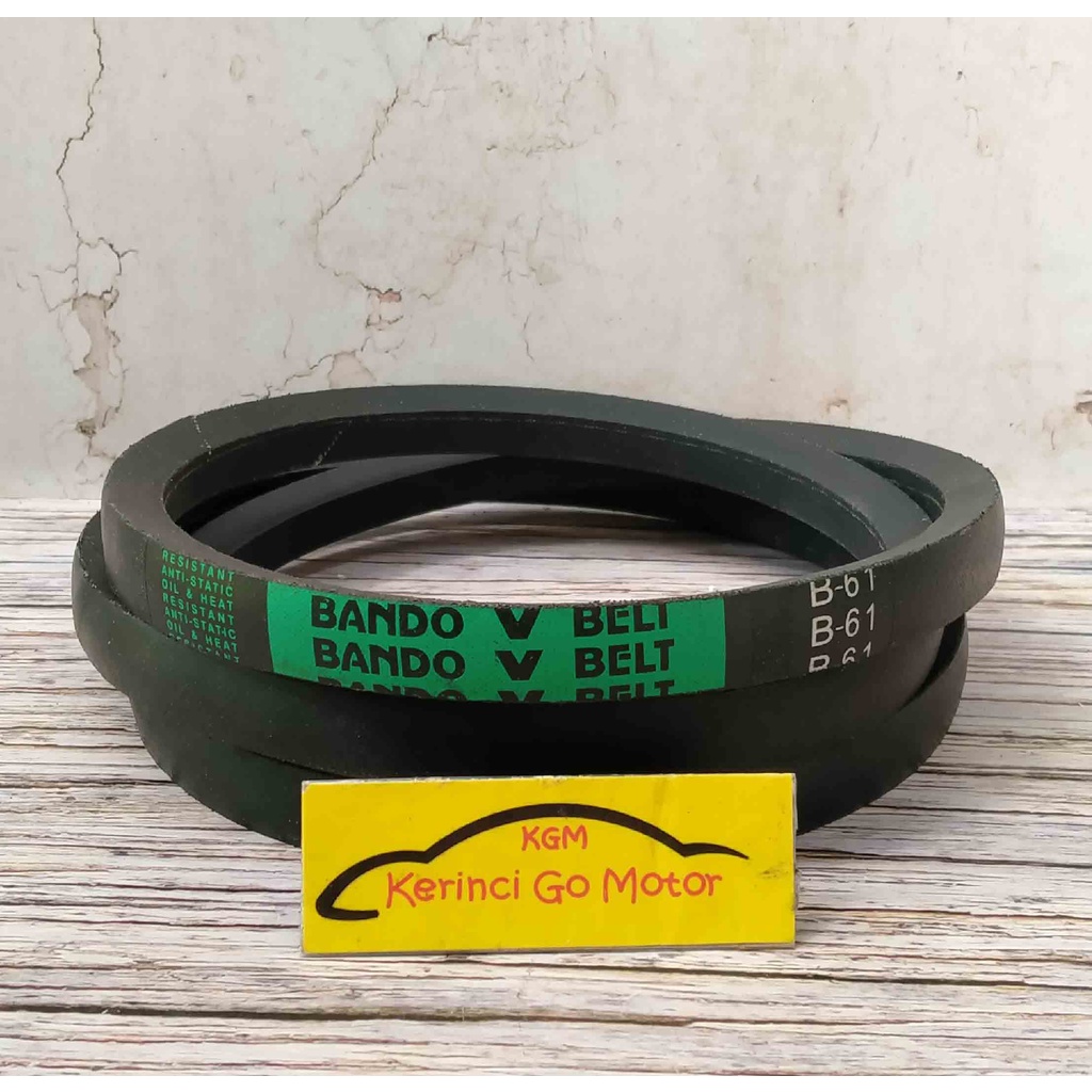 BANDO VAN BELT B-61 V BELT TALI KIPAS B61 FAN BELT VANBELT POLOS B-61