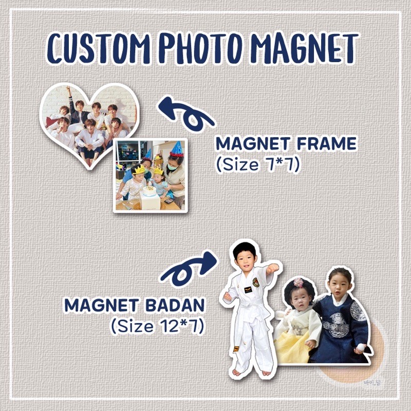 CUSTOM FOTO MAGNET | Magnet Kulkas Custom | Magnet kulkas lucu