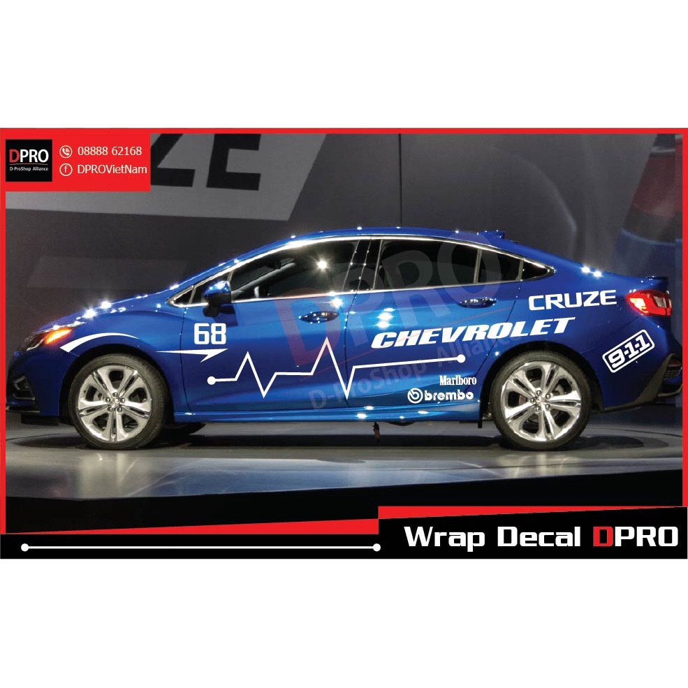 Stiker mobil chevrolet cruze cutting stiker mobil chevrolet cruze