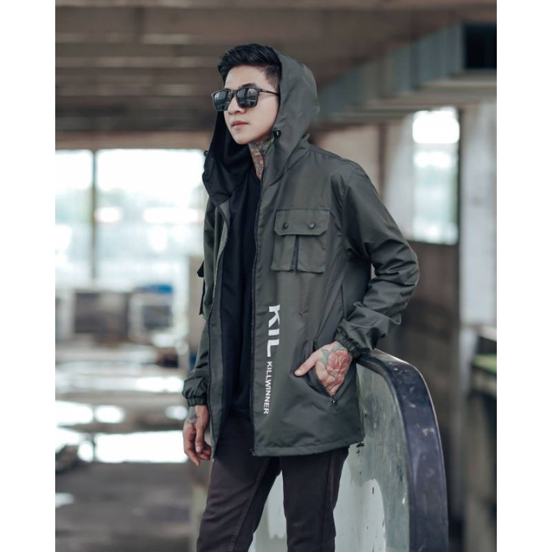 Jaket Parka Pria Taslan Outdoor Waterproof Terbaru Anti Air