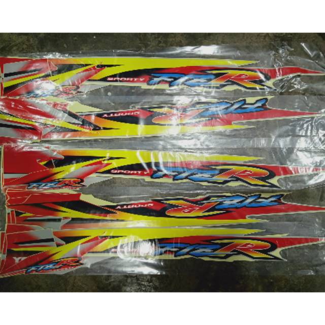 Striping Yamaha F1ZR dualtone merah silver