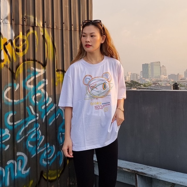 MixFashion.ID | OVERSIZED TSHIRT OUTFITS | KAOS OVERSIZE GLORY | OVERSIZE COTTON COMBET | BAJU KAOS 