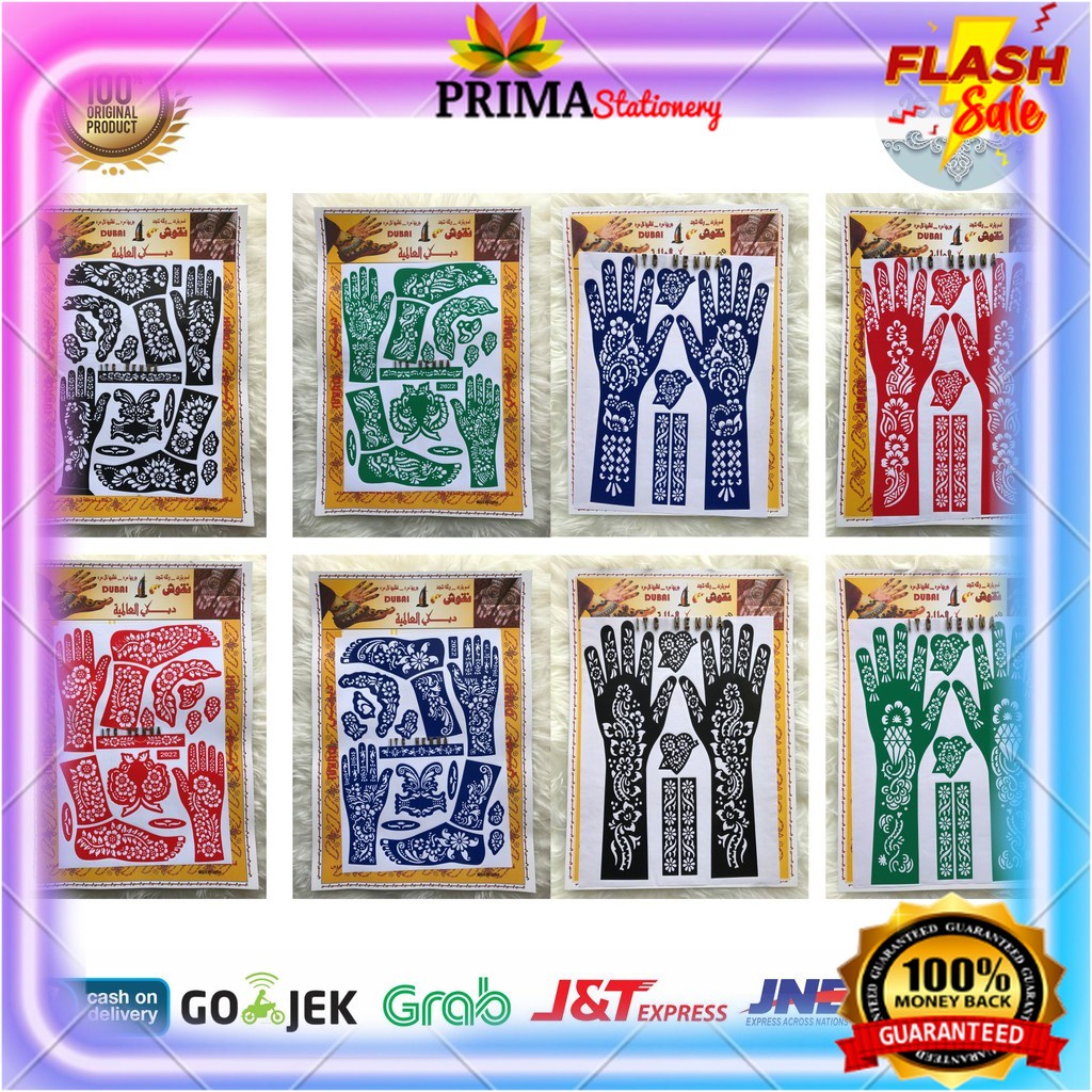 Cetakan Henna / Alat henna / stensil / membuat henna