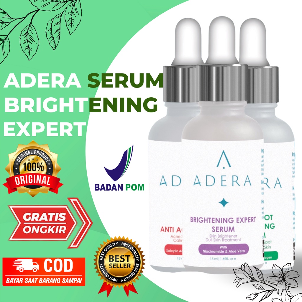 ADERA FACE SERUM ORIGINAL / SERUM ADERA UNTUK FLEK HITAM / SERUM ADERA WAJAH ORI / ADERA SERUM GLOWI